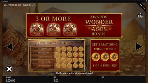 Play Wonder Of Ages slot